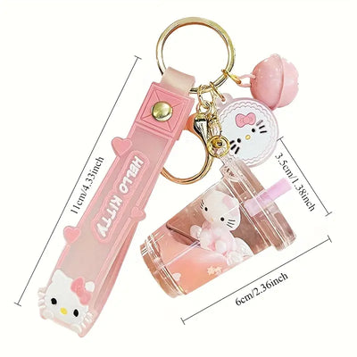 Hello Kitty Boba Tea Keychain