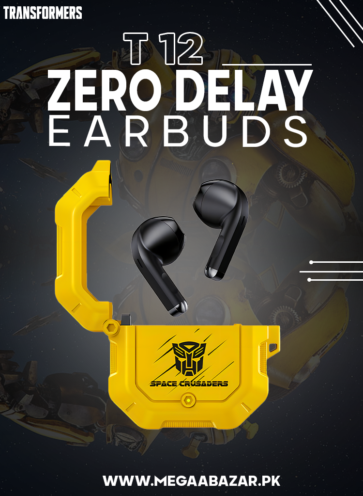 🎧 Zero Delay Earbuds for Gaming in Pakistan – Introducing Transformer Bumblebee T12