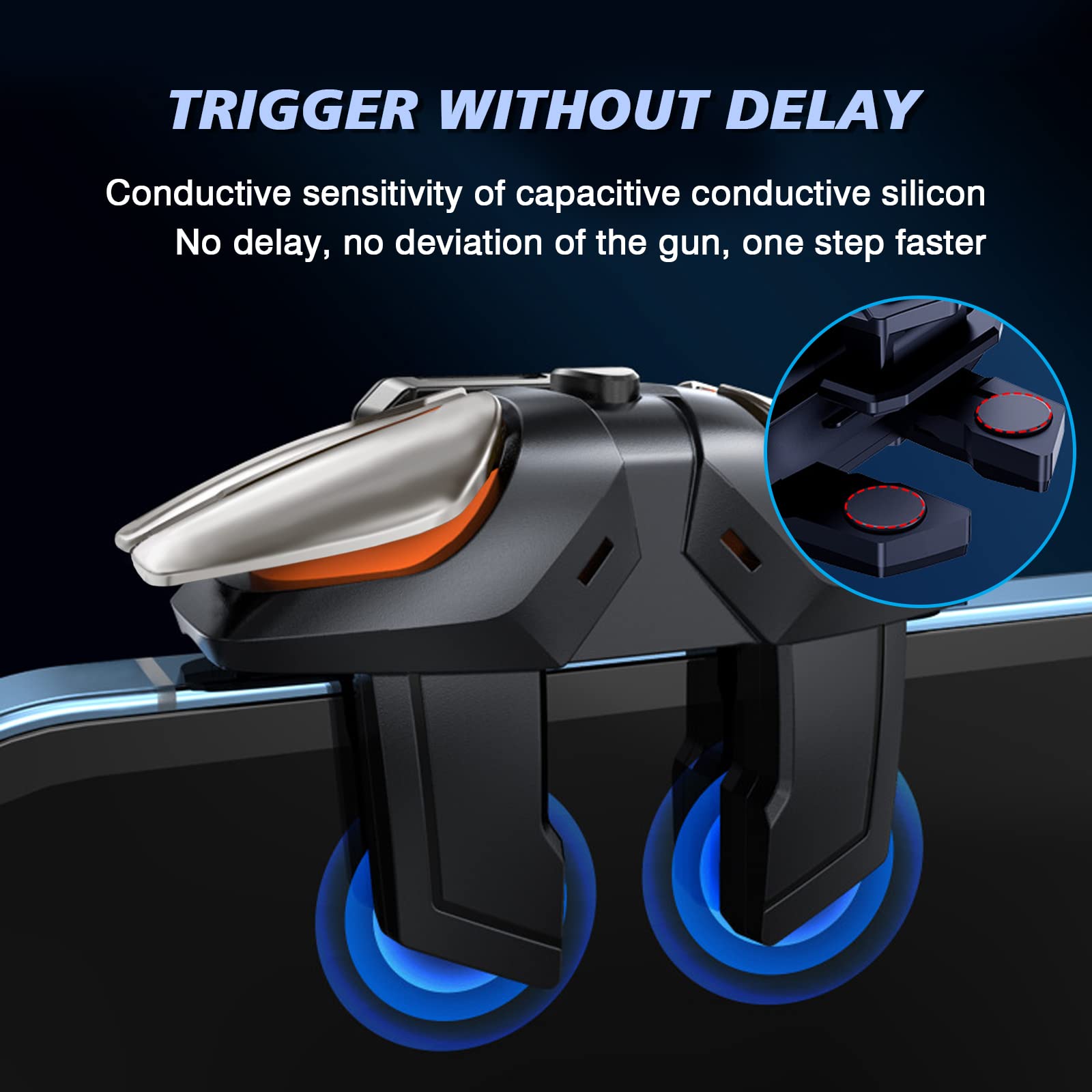 ⚡ Electric Auto Trigger for Mobile – 4-Speed Turbo Burst | Best for PUBG, CODM & Free Fire