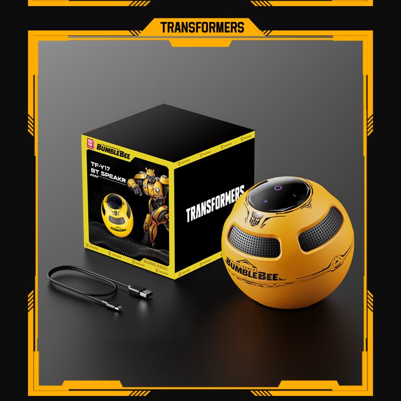 TF-Y17 Bluetooth 5.4 Speaker – Mech-Inspired Design with Stand | Deep Bass | Touch Interface