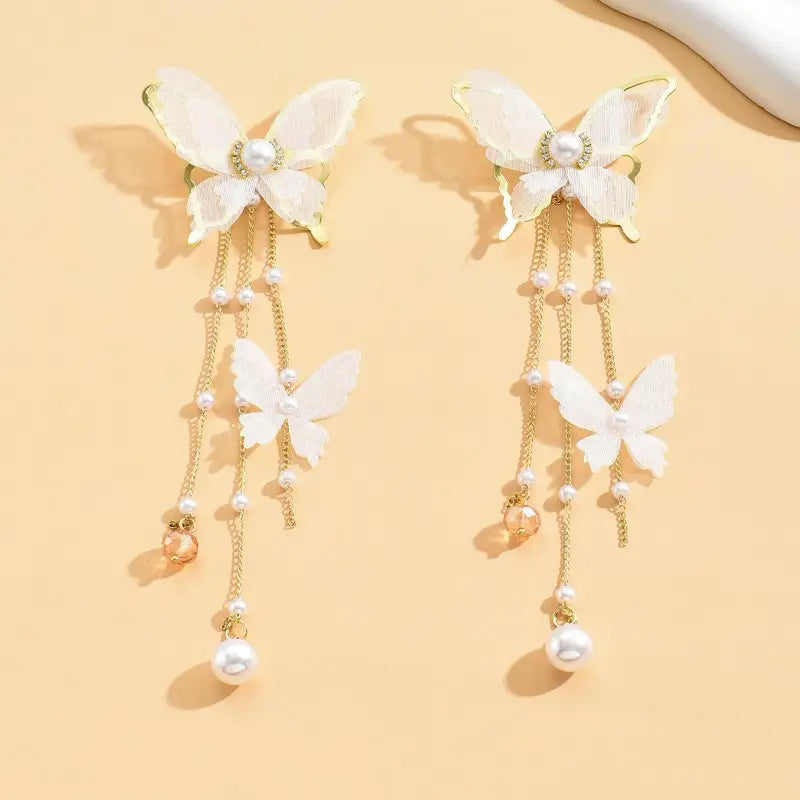 Long Butterfly Earrings