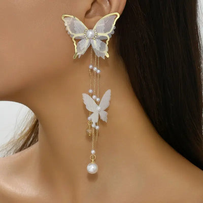 Long Butterfly Earrings