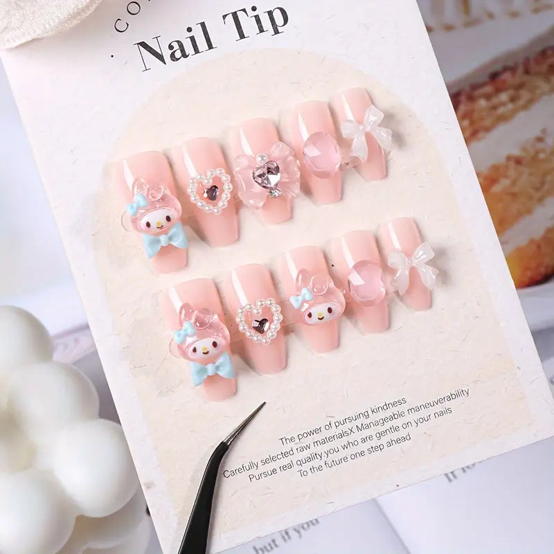 Bubble Blush Nails