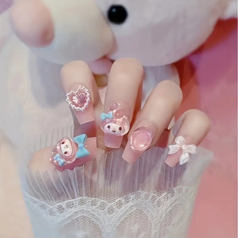Bubble Blush Nails