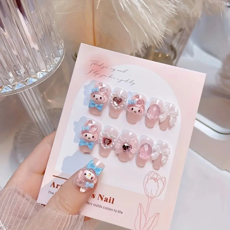 Bubble Blush Nails