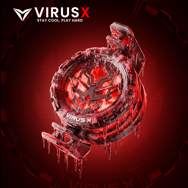 VIRUS X Cooling Fan – Gaming Cooler for Android & iPhone - PUBG | COD | Free Fire
