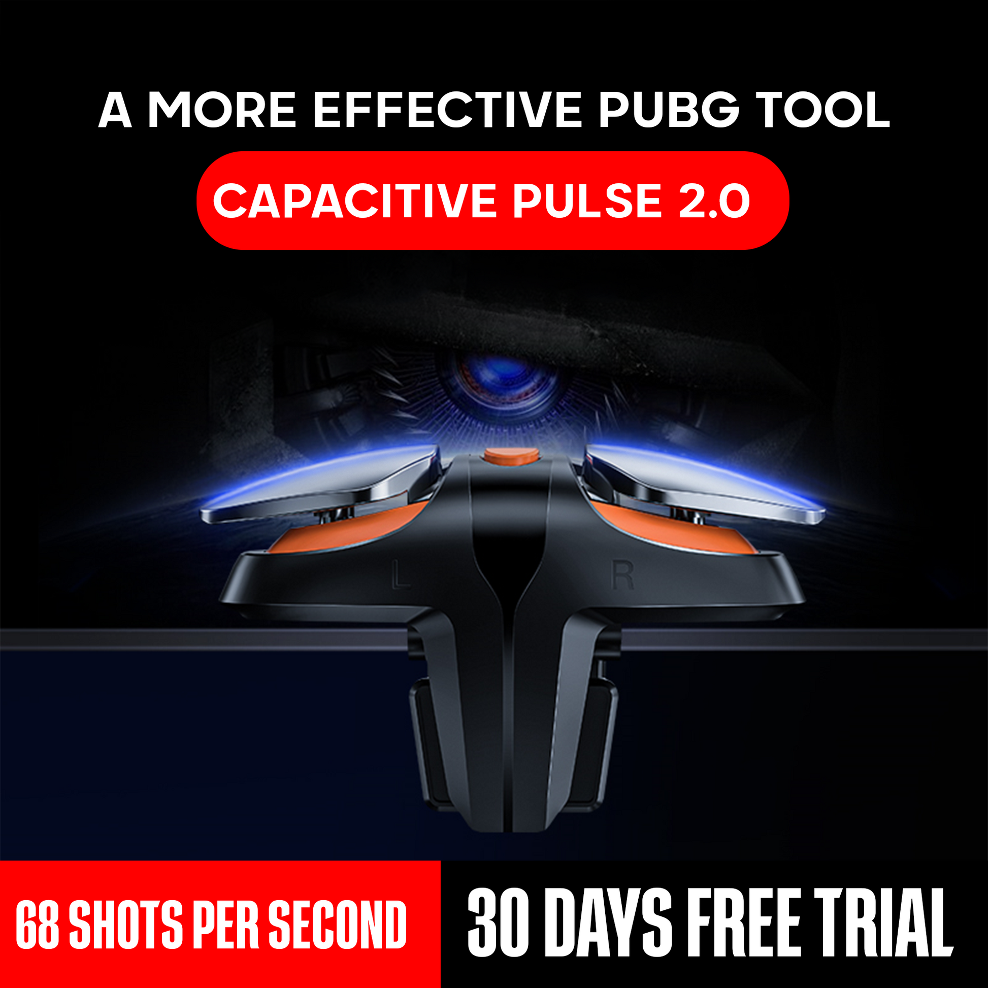 ⚡ Electric Auto Trigger for Mobile – 4-Speed Turbo Burst | Best for PUBG, CODM & Free Fire