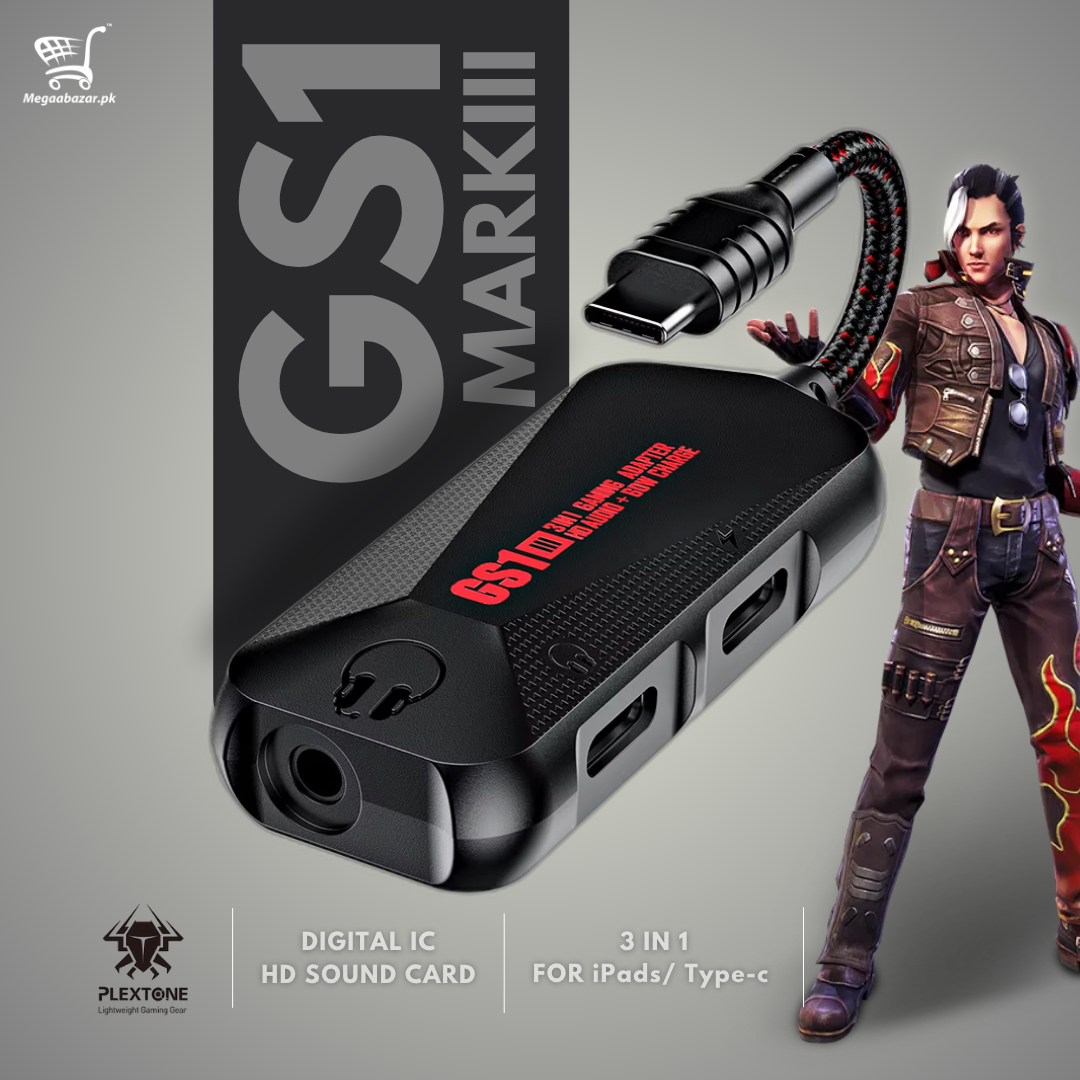 3-in-1 Gaming Splitter Type C Plextone GS1 Mark III.
