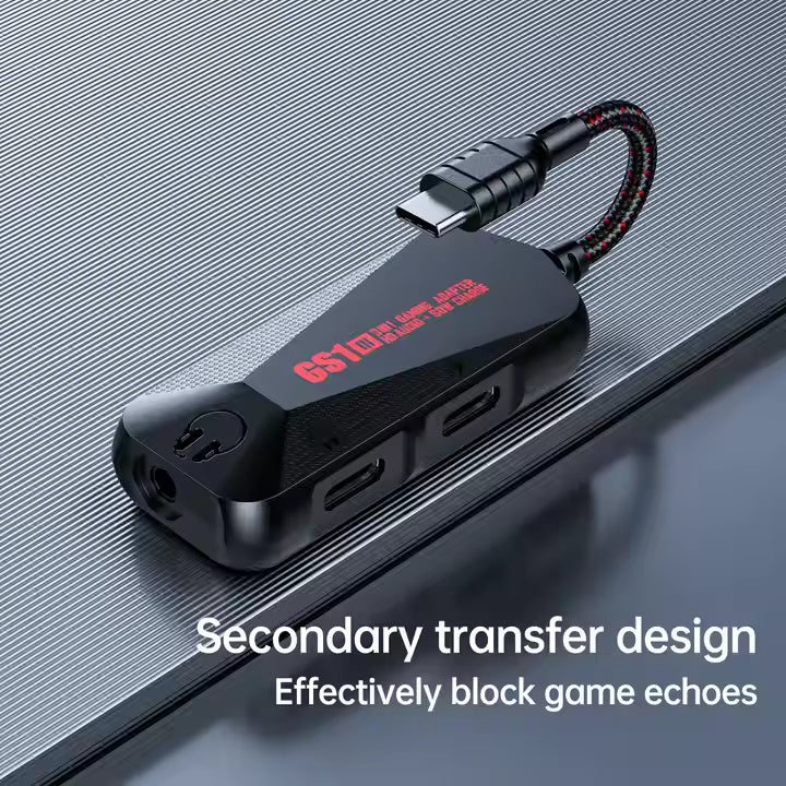 3-in-1 Gaming Splitter Type C Plextone GS1 Mark III.