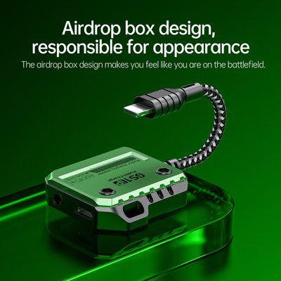 Plextone GS1 iPhone Lightning Splitter Adapter to 3.5mm Converter with PD 30W Fast Charge