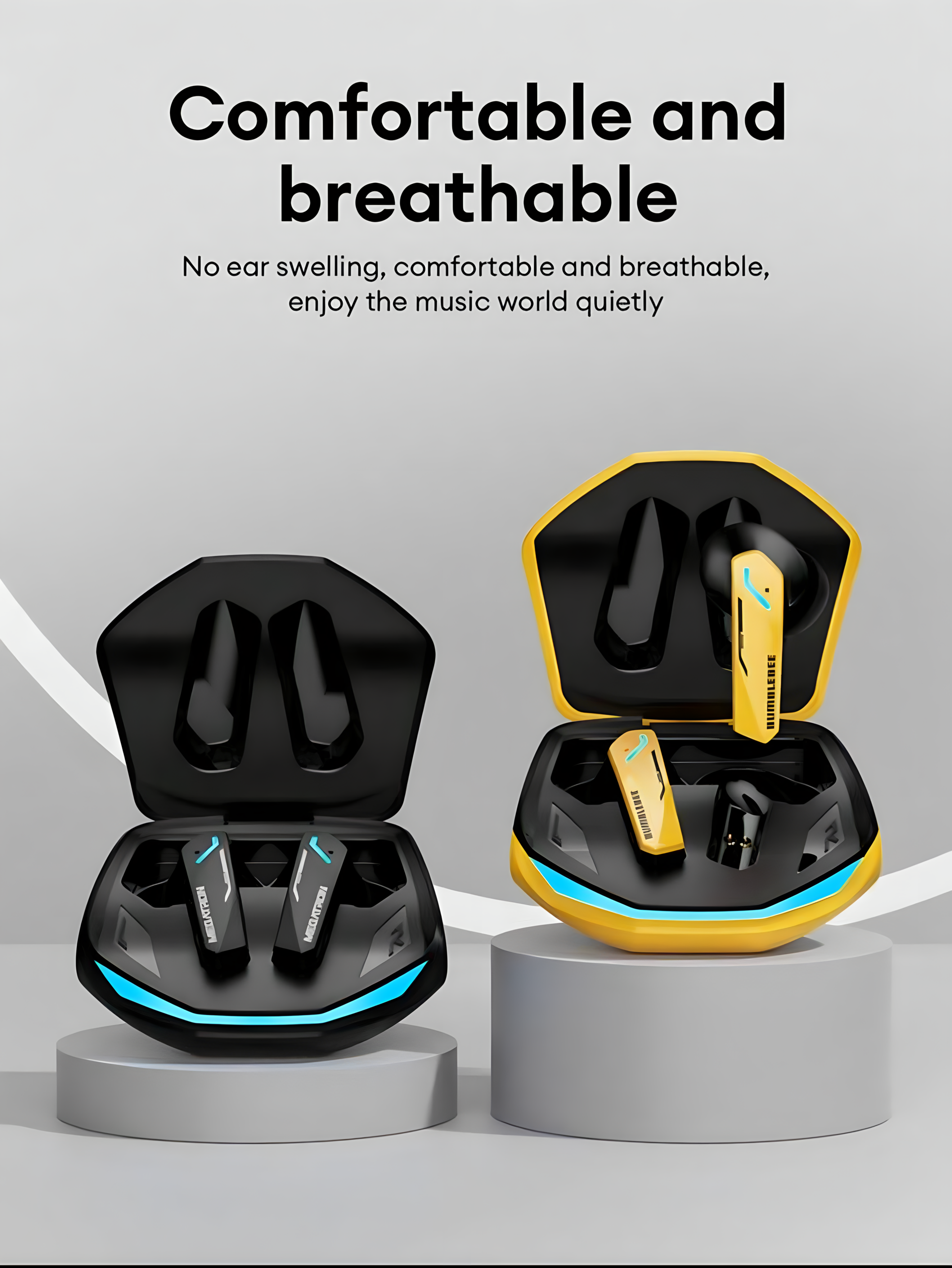Bumblebee Earbuds T-10 + Thumb Sleeves GIFT + Music Mode + Gaming Mode