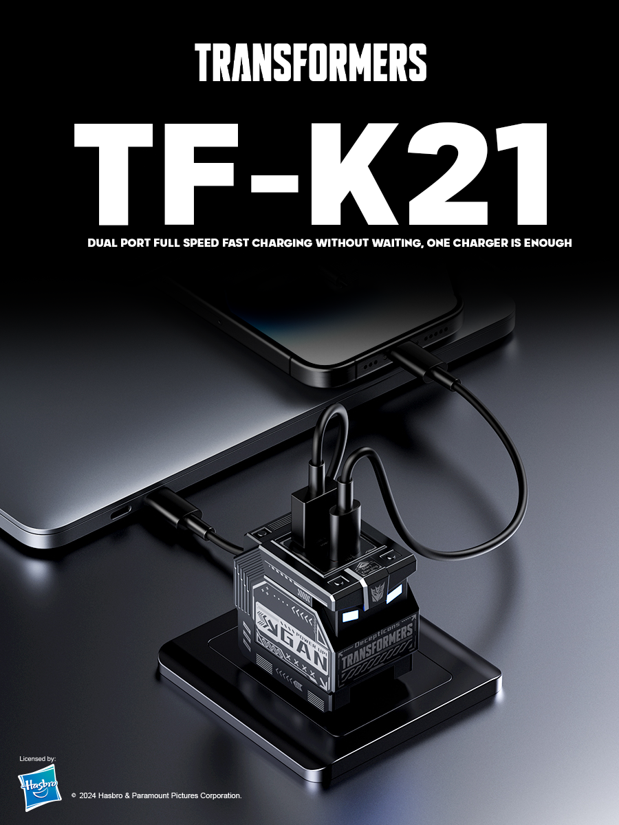 Transformers TF-K21 – 35W Fast Charger Type-C + USB-A