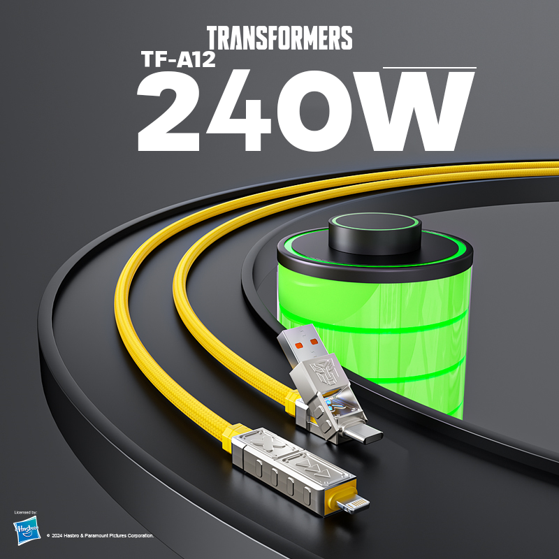 4-in-1  Fast Charging Cable Transformers TF-A12 - 240W