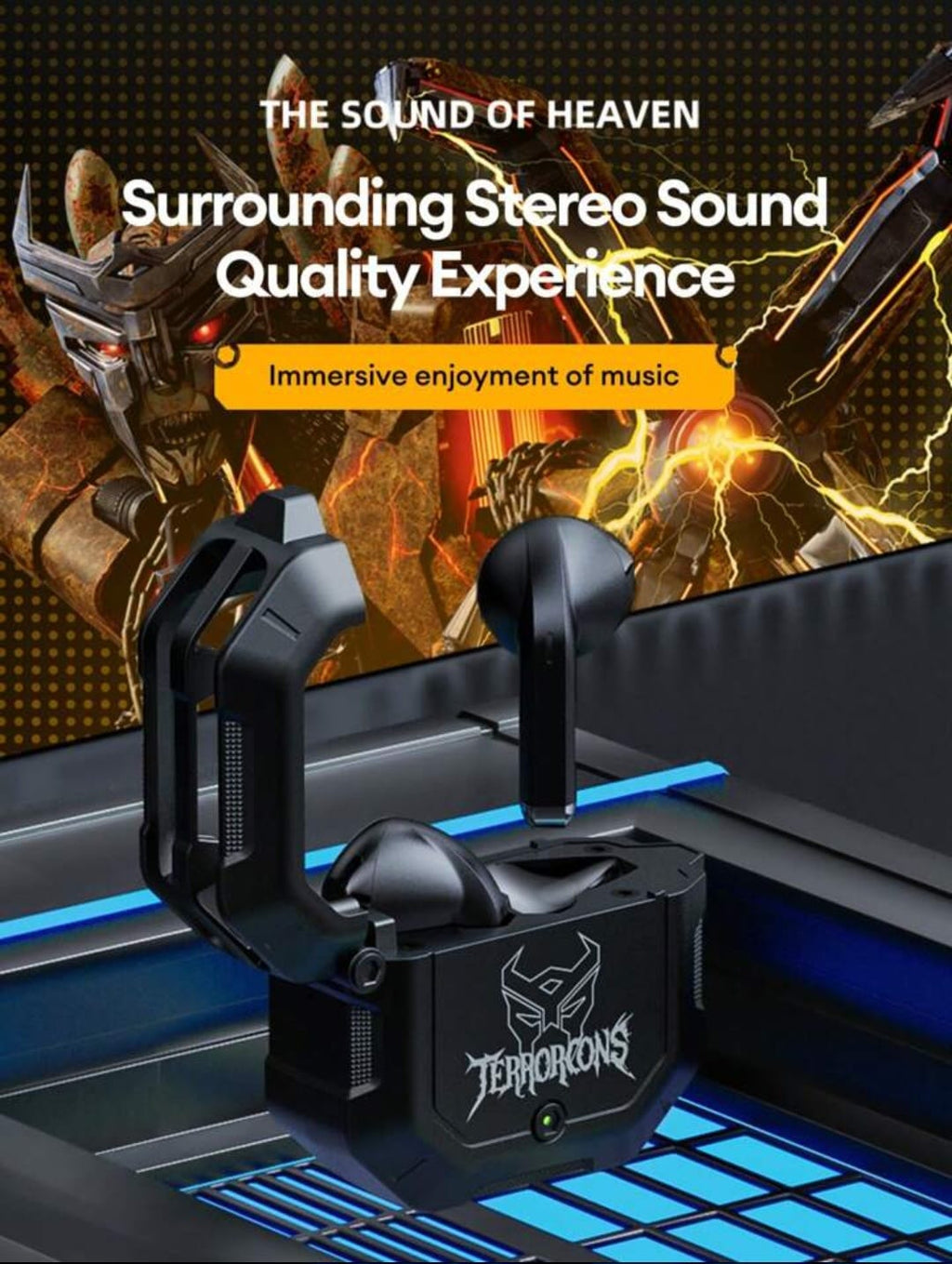 Zero Delay Bumblebee Earbuds T-12 + Thumb Sleeves GIFT