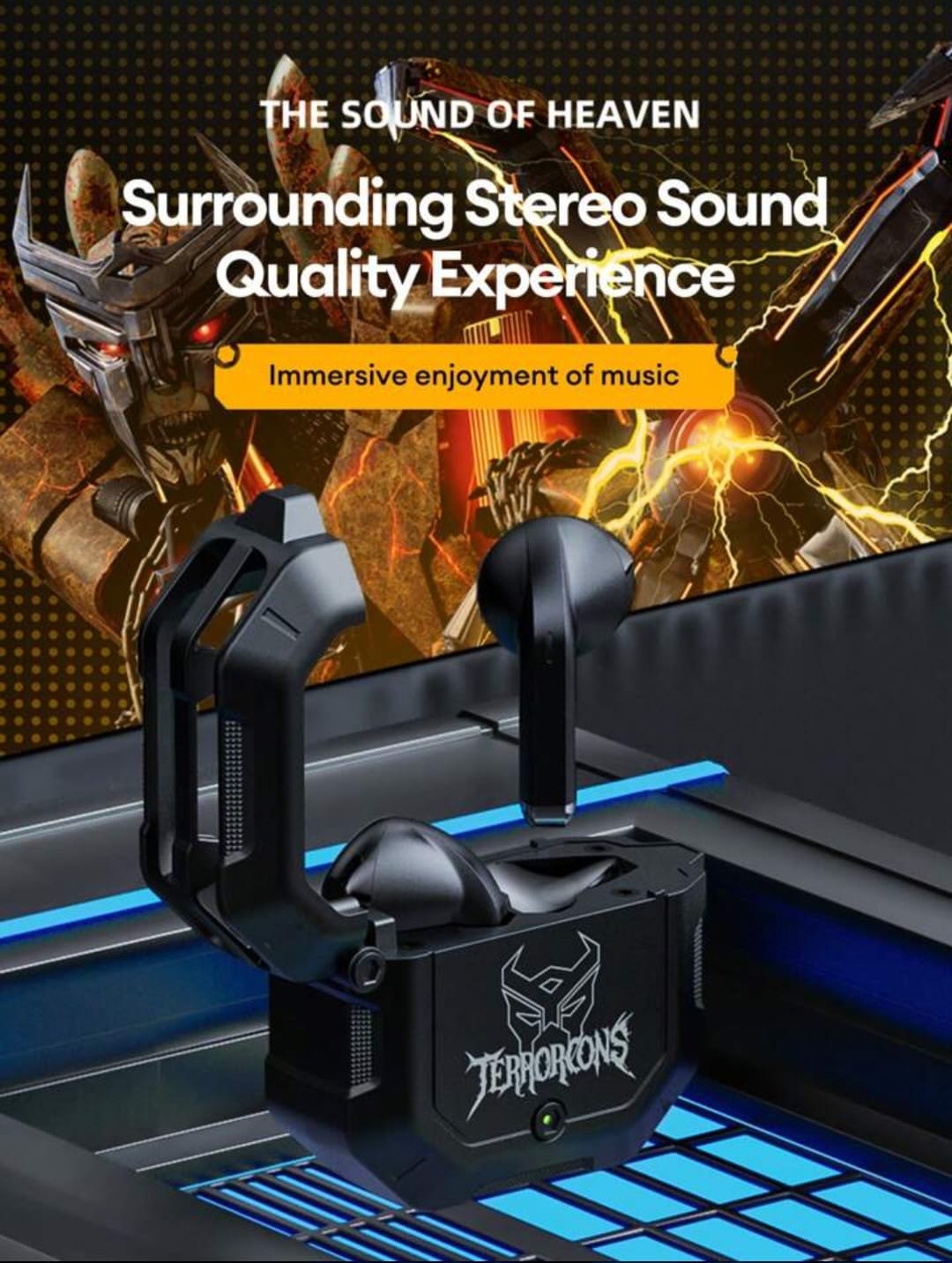Zero Delay Bumblebee Earbuds T-12 + Thumb Sleeves GIFT