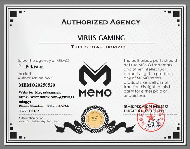 VIRUS GAMING - MEMO Authorized Agent