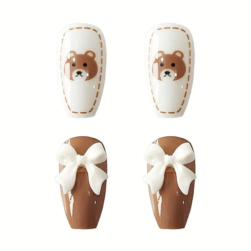 Teddy Charm Nails