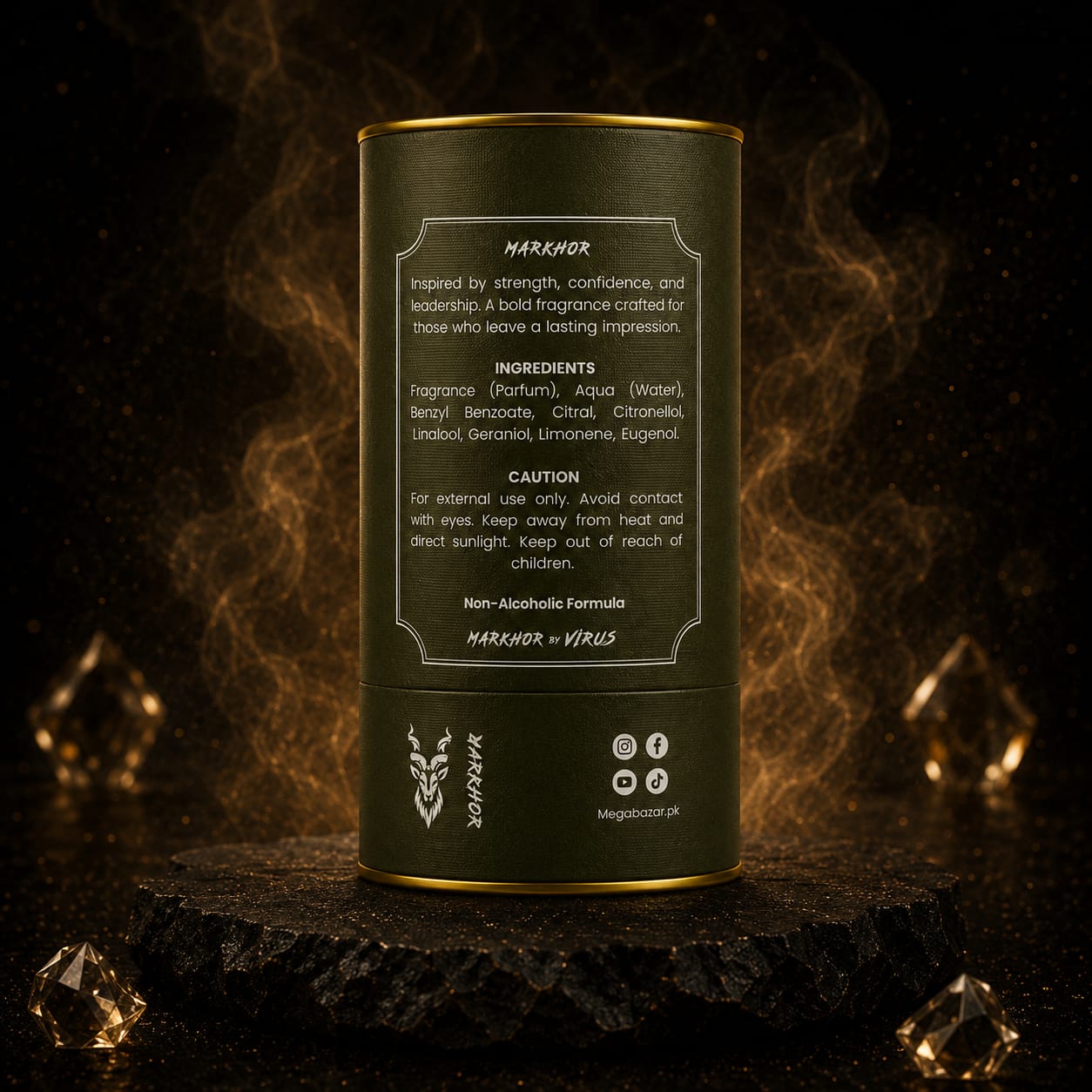 MARKHOR 💀 Perfume | Luxury Citrus Musk Fragrance – 50ml