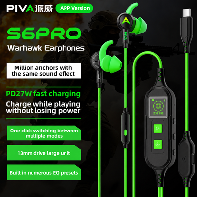 🔥 S6 PRO PIVA Gaming Handfree – 7.1 Virtual Surround | APP EQ | 13mm Drivers | RGB | PD 27W ⚡